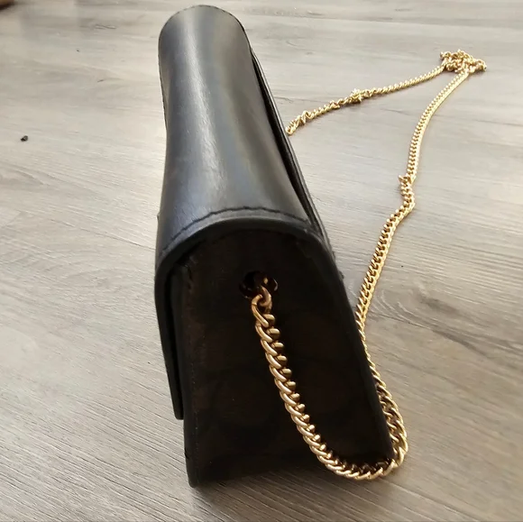 Black Leather Crossbody Bag - Picture 6 of 10